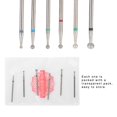 thumbnail image 3 of Noref Accessoires pour Perceuse à Ongles, 5 Types 6 Pcs/pack Kit de Perceuse en Acier Inoxydable pour Nail Art Accessoires de Perceuse à Ongles Manucure, Tête de Perceuse à Ongles en Acier Inoxydable, 3 of 8