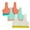 Salmon/White/Mint Blue, variant on INNERSY Girls Wireless Bras Comfortable Cotton Little Girls Training Bras 3 Pack(Large,Solid Black/Grey/White)