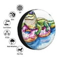 thumbnail image 4 of Rateoe Alligator Donut Pool Float Pattern Tire Cover Wheel Protectors Weatherproof Wheel Covers Universal Fit for Trailer Rv SUV Truck Camper Travel Trailers Accessories-14 inch, 4 of 6