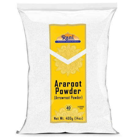 Rani Araroot (Arrowroot) Powder, Starch 14oz (400g) ~ All Natural | Gluten Friendly | No Color | Vegan | NON-GMO | Kosher
