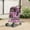 Pink, variant on CL.HPAHKL Foldable Dog Stroller, 4 Wheel Cat Pet Stroller with Storage Basket, Pet Travel Carrier Strolling Cart, Black