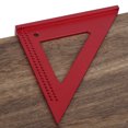 thumbnail image 4 of Calibre para trazar agujeros de carpintería, regla triangular de aluminio de 45/90 grados, herramienta de marcado para carpintero, 4 of 12