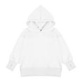 thumbnail image 6 of UACY Teen Girls Fleece Split Hoodies Kids Plain Oversized Loose Pullover Thumb Hole Hooded Sweatshirts Cute Warm Clothes (White, 7-8 Years), 6 of 7
