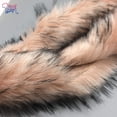 thumbnail image 4 of Furryvalley Faux Fur Trim Fur Ribbon Craft Furry Stripe for Slippers Slides Fringe 2 Yards (Dusty Pink), 4 of 7