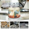thumbnail image 6 of Yayeee Ashtray with Lid for Cigarette Smokeless Stainless Steel Home Ash Holder, Beige Glasses, 6 of 7