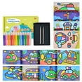 thumbnail image 1 of OUSITAID Plutyo Sand Painting Kit For Kids Complete Sand Painting Tool Colored Sand Paintings, 1 of 4