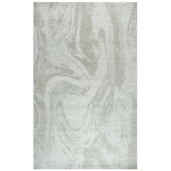 Rizzy Rugs Fifth Avenue Area Rug FA116B Grey Swirls Curves 18" x 18" Rectangle
