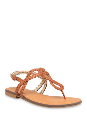 Wonder Nation Criss-Cross Braided Sandal (Little Girls & Big Girls)