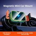 thumbnail image 2 of 15W Wireless Charging Car Phone Holder, Vent Mount for Navigation, 2 of 8