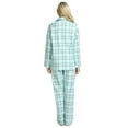 thumbnail image 4 of GLOBAL Women’s Flannel Pajama Set 100% Cotton Comfy PJs for Women Long Sleeve Button Front 2-Piece Warm and Cozy Sleepwear,Size S-3XL, 4 of 6