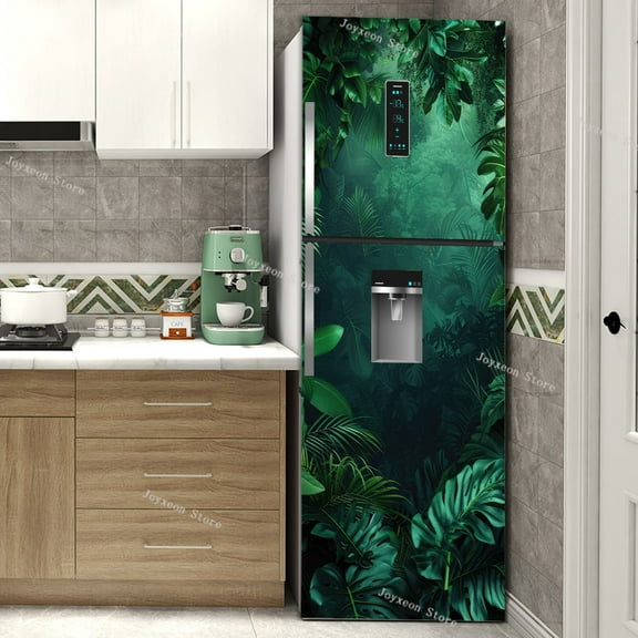 Fresh Fruit Full Door Cover Fridge Magnet Frosted Surface Material PVC Waterproof Self-adhesive Kitchen rative Art Mural