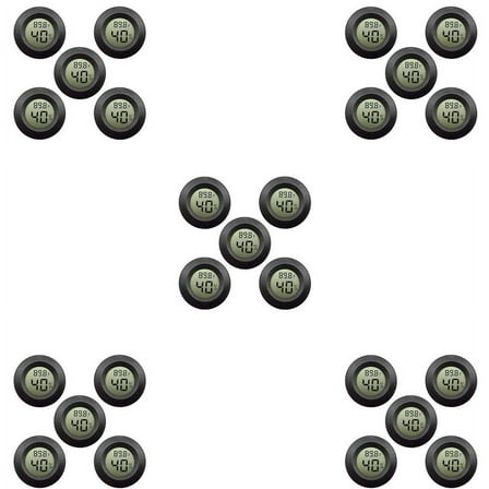 25-Pack Hygrometer Thermometer Digital LCD Monitor Humidity Meter Gauge for Humidifiers Dehumidifiers