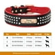 thumbnail image 1 of Personalized Dog Collar Bling Rhinestone Leather Pet Collars For Small Medium Large Dogs Engraved Pet ID Nameplate Necklace ShopWise Round, 1 of 20