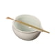 thumbnail image 2 of Juego de cuencos de cerámica para matcha, hecho a mano, para batir en la cocina con cuchara de bambú., 2 of 9