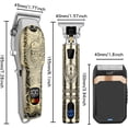 thumbnail image 3 of LQT Professional Hair Clipper Set for Men Electric Shaver Razor Cordless Hair Cutting Barber Clippers Beard Trimmer Men’s Grooming Kit Gifts for him, 3 of 8