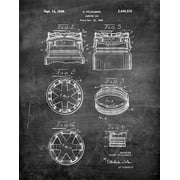Original Mason Jar Artwork Submitted In 1945 - Kitchen - Patent Art Print