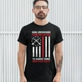 thumbnail image 3 of Tee Hunt Real Americans Stand for The Flag T-Shirt Patriotic Veteran's Day Men's Tee, 3 of 5