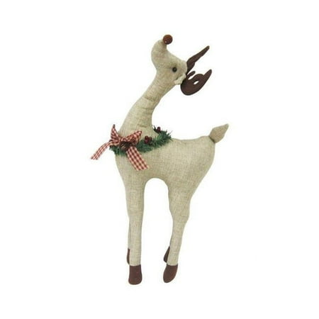 Celebrations 9460056 19 x 5 x 9.5 in. Stuffed Reindeer Christmas Decoration Multicolored Polyester - pack of 4