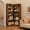 Retro Brown, variant on FOLDLIFE Corner Bookcase Farmhouse,5 Tier Bookcase Storage Cabinet with Shelves, Corner Storage Cabinet,72.8” L Shaped Bookshelf Tall for Bathroom,Living Room,Kitchen,Bedroom,Half Panel,White