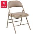 thumbnail image 1 of Office Star Tan Vinyl Padded Folding Chair 4-pack, 1 of 1