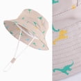 thumbnail image 4 of TOWED22 Baby Sun Hat Summer Baby Boy Hats UPF 50+ Sun Protection Toddler Hat Bucket for Baby Girl Boy Adjustable Kid Cap(Khaki,2-4 Y), 4 of 4