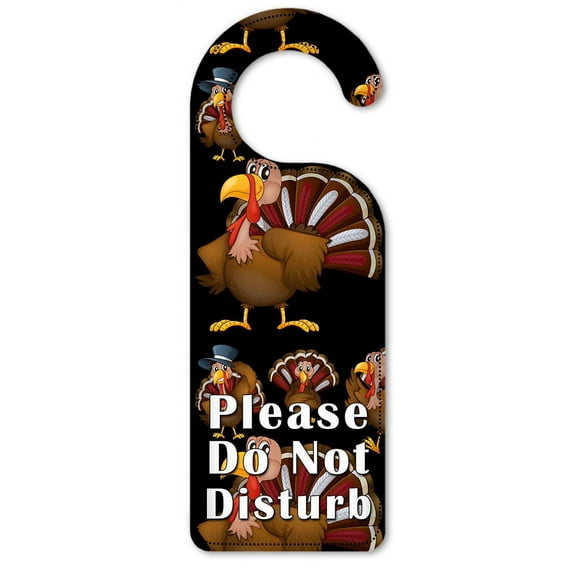 Do Not Disturb Door Knob Hanger Sign - Turkey Toss