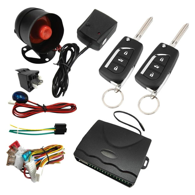 funtasica Système d'Entrée Sans Clé Universel Système de Sécurité d'Alarme de Voiture Kit Central de Télécommande Auto