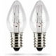 thumbnail image 1 of Paquete de 2 bombillas E14 de 7 W para lámparas de sal, máquinas de coser y vitrinas: bombillas mini de 40 lúmenes, 1 of 1