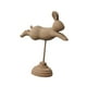 thumbnail image 4 of Figura de conejo de Pascua de madera, artesanía de madera, estatua decorativa, decoración de animales para el hogar Marrón, 4 of 9