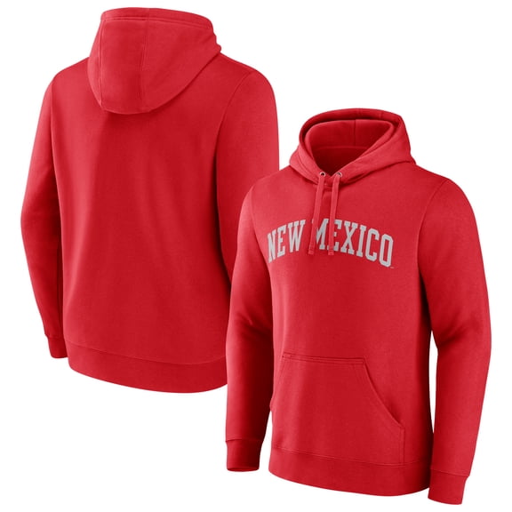 Men's Cherry New Mexico Lobos Arch Pullover Hoodie