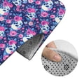 thumbnail image 5 of Yiaed Skull Flower Print Bathroom Mat Set 2 Pieces Mat Anti-Skid Pad Ultra Soft and Absorbent Bathroom Bath Mat Contour Bath Rugs for Toilet Base, 5 of 6