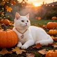 thumbnail image 4 of Halloween Pet Charm Necklace Collar, Cute HalloweenâElement Pendant Decorative Gold Chain Necklace, Pet Accessory for Cats & Small Dogs Halloween Party Dressâup, 4 of 6