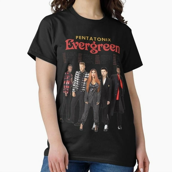 Pentatonix Christmas Evergreen 2026 With A Music And A Band And A G21470 Unisex T-Shirt, Up to Size 5XL