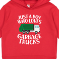 thumbnail image 3 of Inktastic Just a Boy Who Loves Garbage Trucks Toddler Hoodie, 3 of 4
