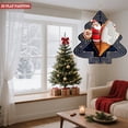 thumbnail image 2 of Metal Hanging Tree-Shaped Wind Decorations - Modern Digital Design with White Pattern for Garden Spinners Perfect for Holiday Cheer, 2 of 7