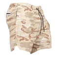thumbnail image 4 of Pantalones cortos de running para hombre, de entrenamiento, con bolsillos y de compresión. Marrón XXL, 4 of 9