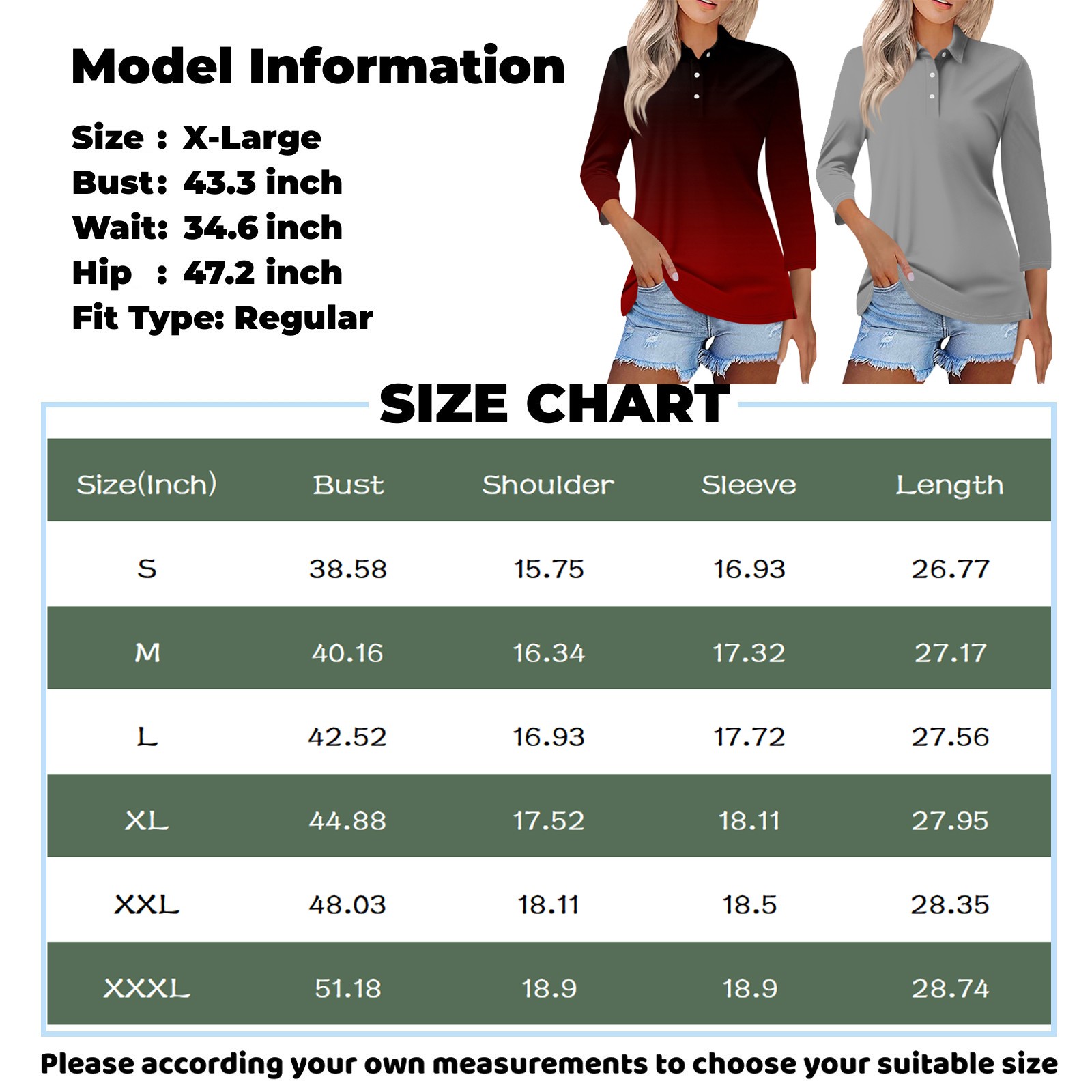 LTTVQM Black Polo Shirt For Women 3 4 Sleeve Work Oversized Tshirts V LTTVQM Black Polo Shirt For Women 3 4 Sleeve Work Oversized Tshirts V