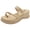 Khaki, variant on Keen Sandals for Women Sandals for Women Summer Wedge Closed Toe Braided Buckle Sandals,White 7