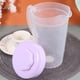 thumbnail image 2 of EeaseMX Jarra de agua fría de plástico resistente a altas temperaturas, con gran capacidad para almacenar leche de soja, jugo y té perfumado, 2 l (morado)., 2 of 7