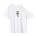 thumbnail image 4 of Camiseta para mujer de verano suave cuello redondo para viajar, caminar, trabajar, desplazarse L, 4 of 7