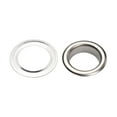 thumbnail image 3 of Generic 100 Sets Grommet Kit with Eyelets Washers 1/2 Inch 3PCS Installation Tools Silver Metal Grommets for Fabric Leather Clothing Tarps, 3 of 7