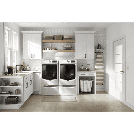 Maytag - 7.3 Cu. Ft. Stackable Gas Dryer with Extra Power Button - White