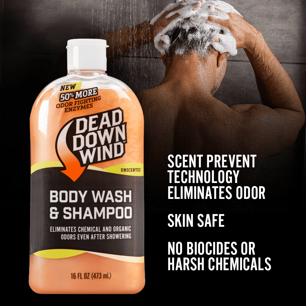 (3 pack) Dead Down Wind Pearlized Body Wash and Shampoo - 16 Fluid Ounces