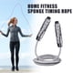 thumbnail image 1 of Fiudx Comba con Peso Ajustable, Sistema de Rotación Rápida, Longitud Ajustable, Agarre Ergonómico, Entrenamiento Cardiovascular y de Velocidad, Mma, Boxeo, Gris/Rojo, Mango de 15,5 Cm, Cuerda de 118, 1 of 2