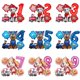 thumbnail image 2 of Juego de globos digitales con decoración de cumpleaños de la patrulla canina de dibujos animados, 5 uds., Chase Marshall Skye, bola de aluminio, suministros para fiestas infantiles, juguete, 2 of 5