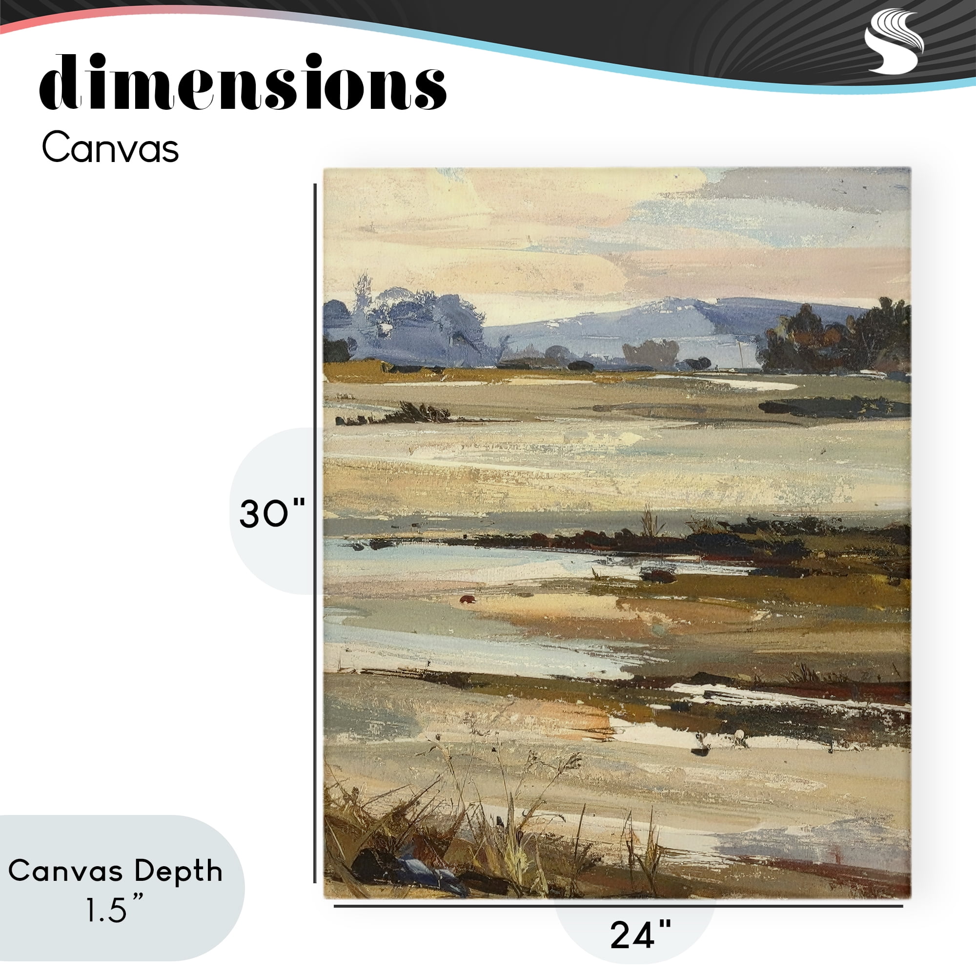 Stupell Industries Distant Horizon Portrayal Canvas Wall Art, design by Alonza Saunders
