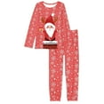 thumbnail image 4 of FKELYI Cartoon Santa Pajamas for Girls 2 PCS Casual Christmas Snowflake Long Sleeve Pj Comfortable Party Nightwear for Women Pajama Size L, 4 of 5