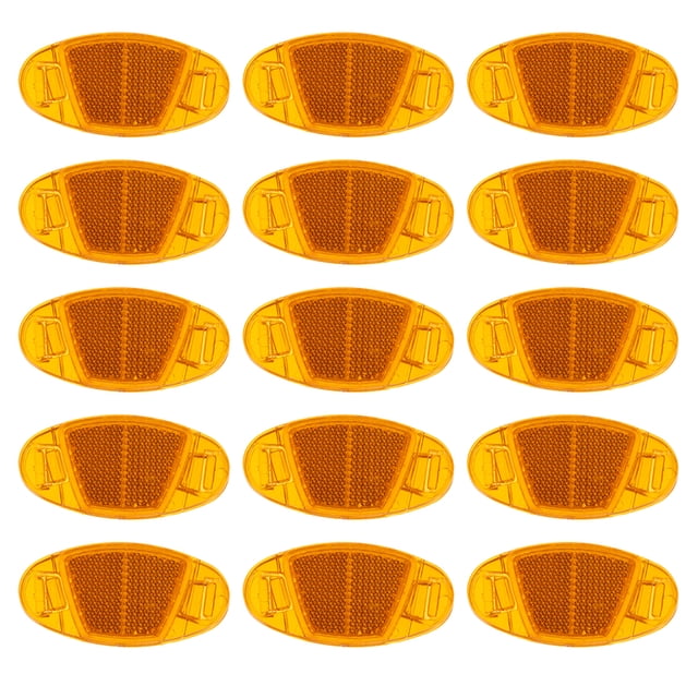 Weiweiguan 16Pcs Bike Reflector Kit Reflectors Night Safety Warning Reflectors (Yellow)