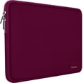 thumbnail image 1 of Funda para portátil Naukay de neopreno resistente al agua de 14 pulgadas, color rojo vino, 1 of 7