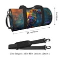 thumbnail image 2 of Fotbe Neon Seahorse Underwater Realm Bolsa Deportiva de Lona Plegable con Estampado, Bolsa de Gimnasio con Bolsillo Seco/Húmedo, Bolsa de Viaje Ultraligera de Gran Capacidad, 2 of 6